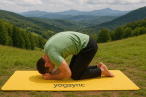 Curling In to Reconnect and Release with Rabbit Pose